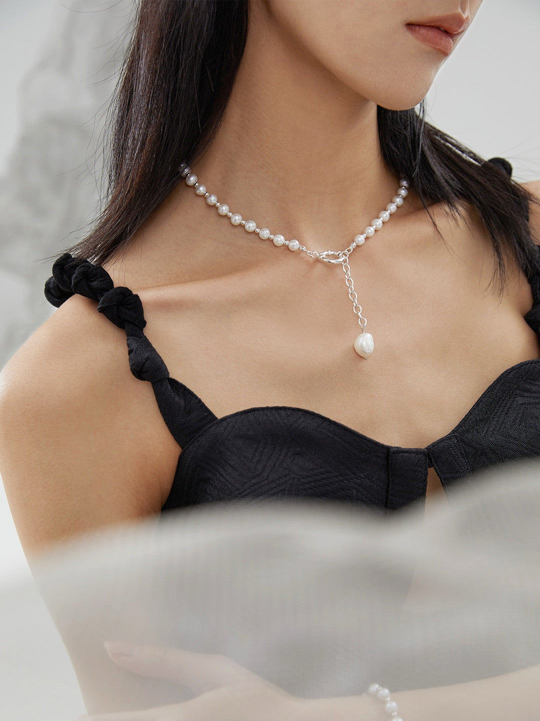 S925 Silver Pearl Necklace