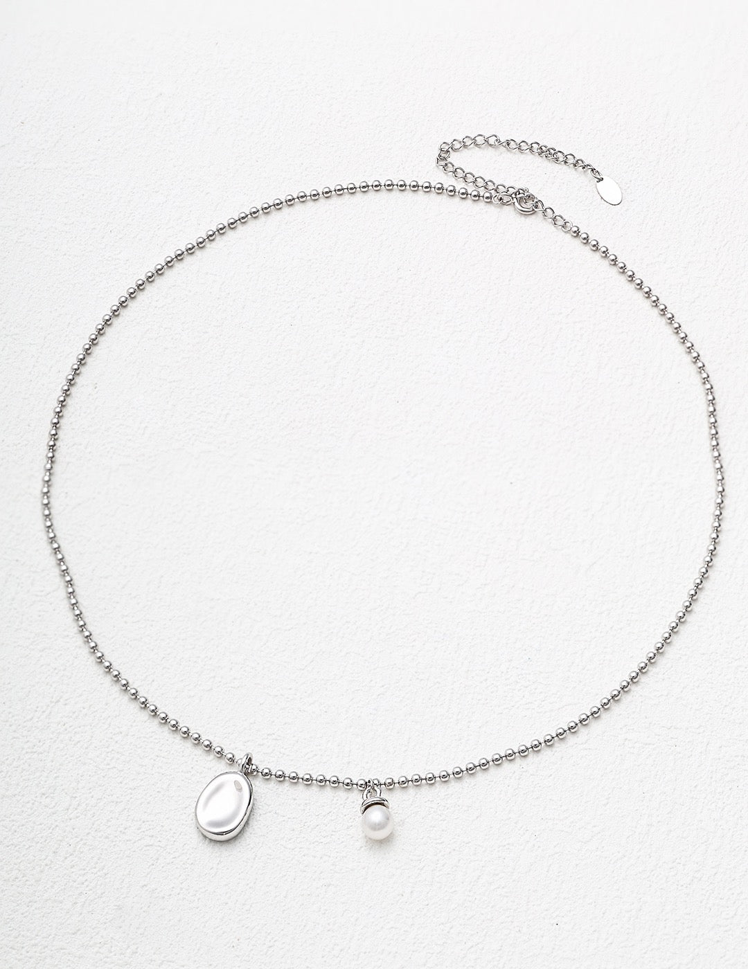 S925 Silver Simple Pearl Clavicle Necklace