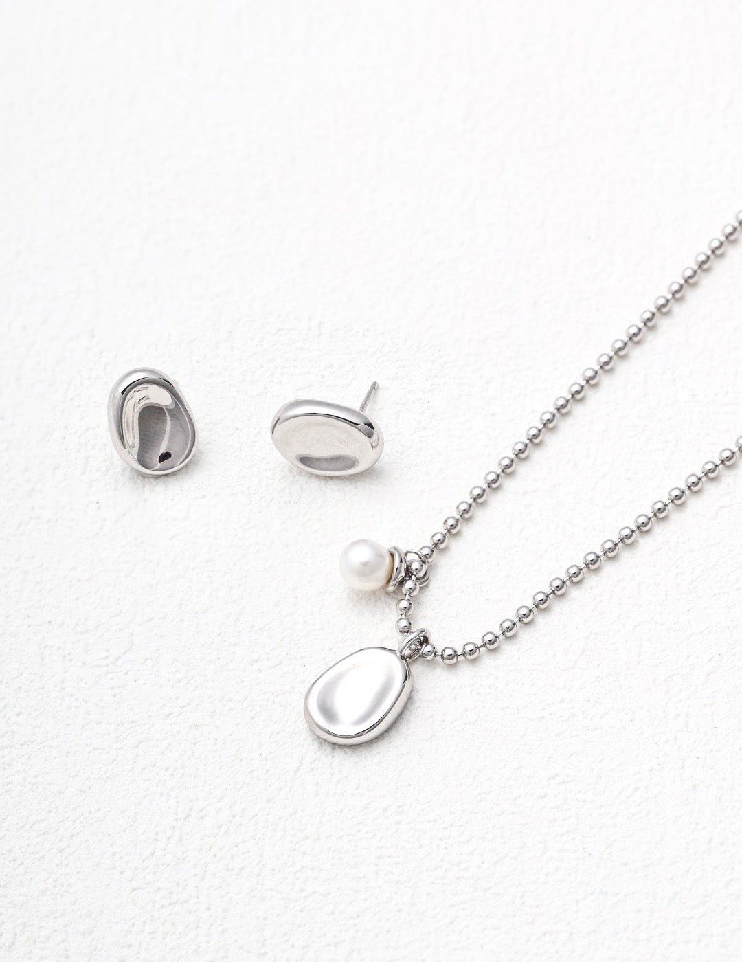 S925 Silver Simple Pearl Clavicle Necklace