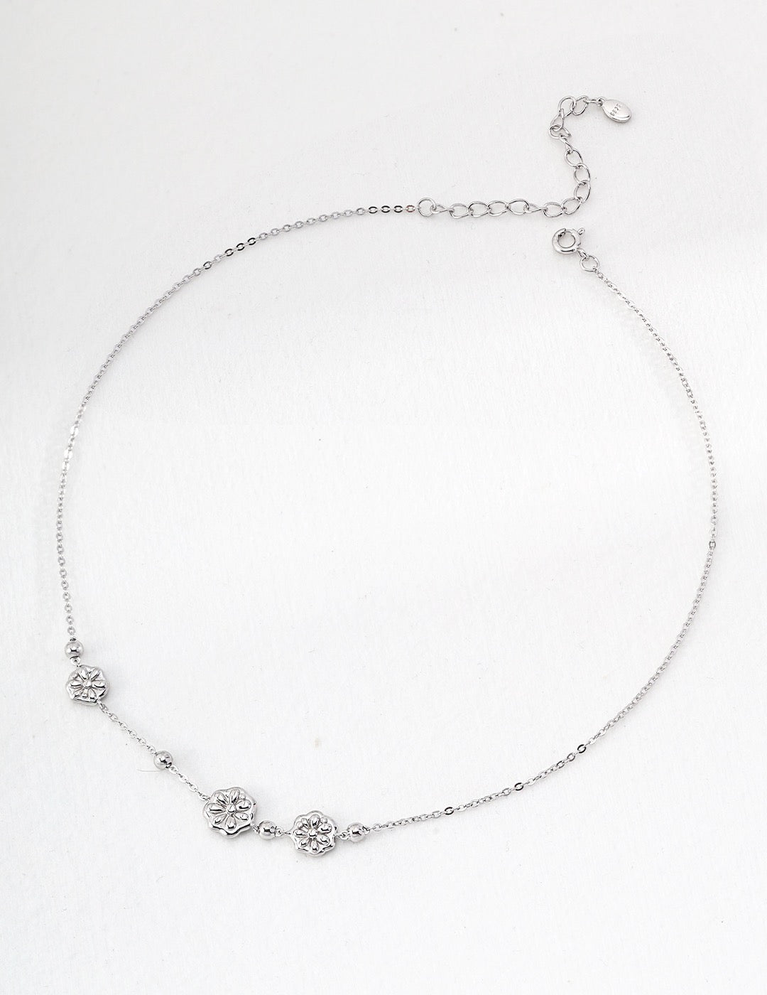 European and American simple modern style S925 silver necklace