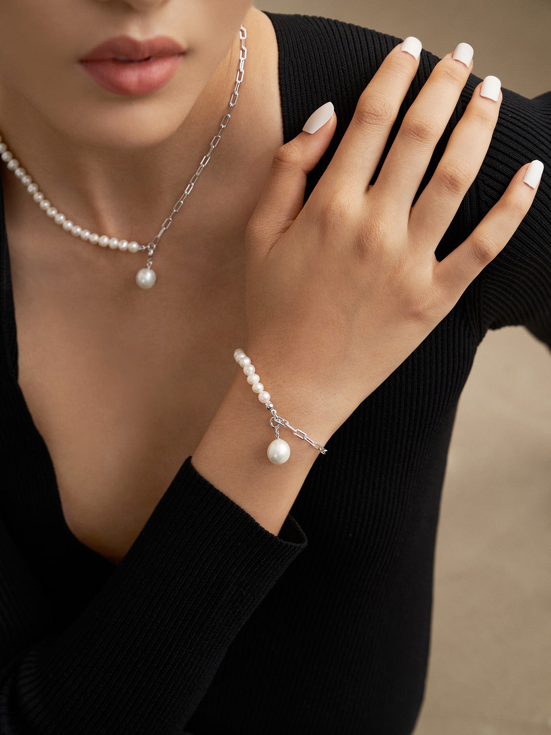 Irregular Baroque Pearl Necklace Bracelet