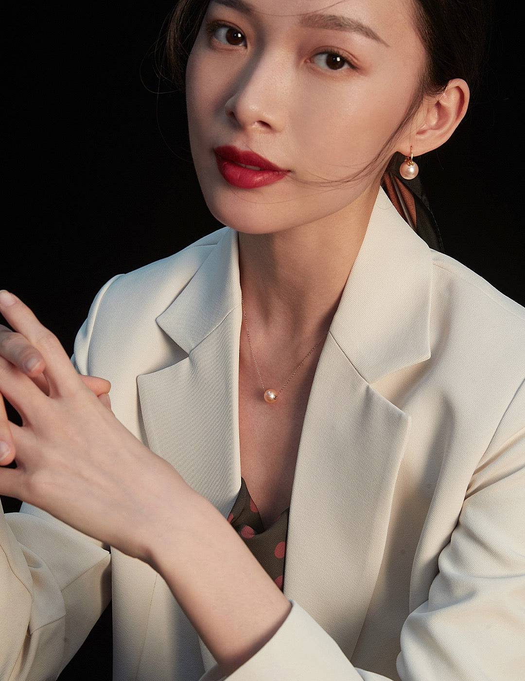 18K Gold Inlaid Natural Pearl Necklace