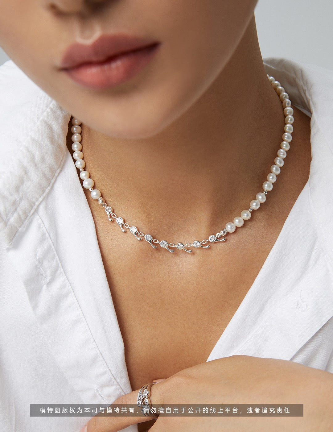 S925 Silver Pearl Necklace, Simple And Advanced
