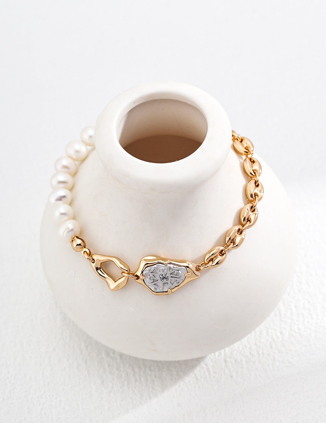 S925 Silver Pearl Bracelet