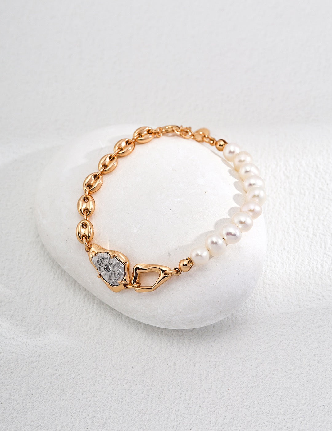 S925 Silver Pearl Bracelet
