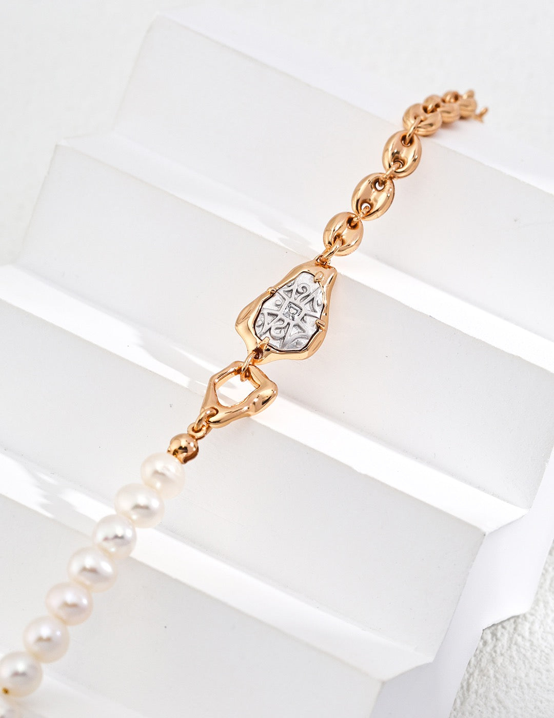 S925 Silver Pearl Bracelet