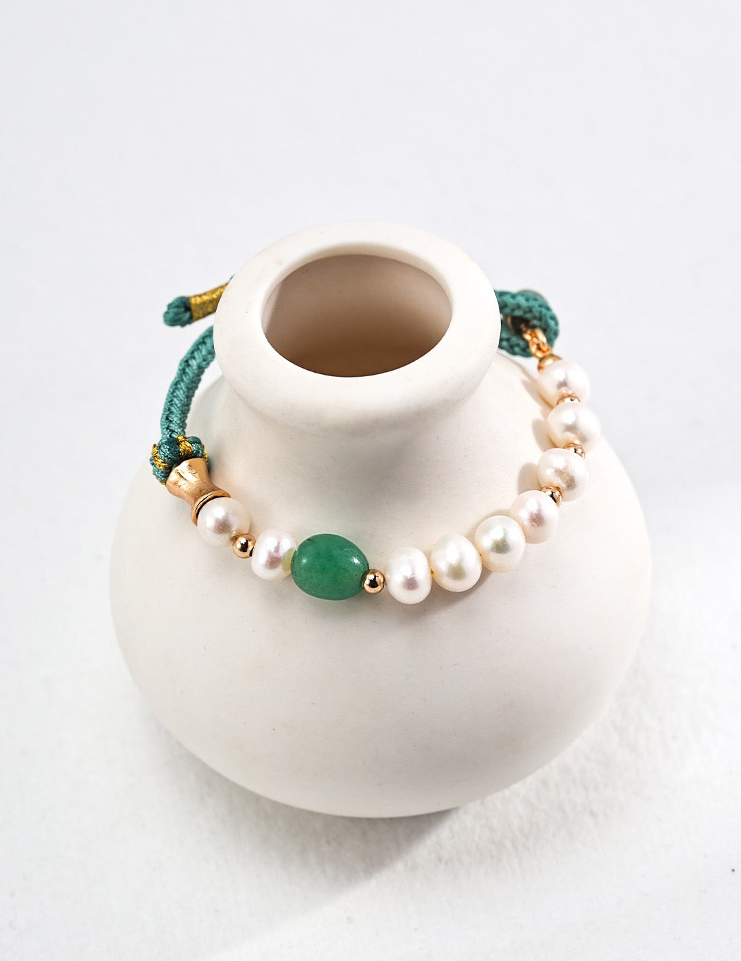 Neo-Chinese Style S925 Silver Pearl Bracelet