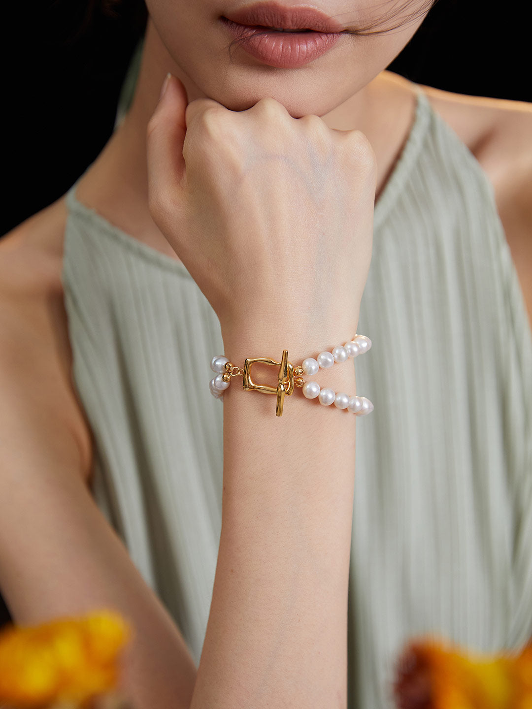 Double Pearl Bracelet