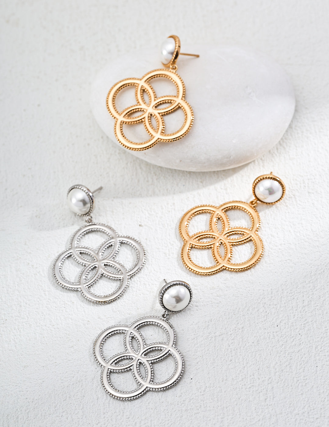 S925 Silver Shell Bead Earrings