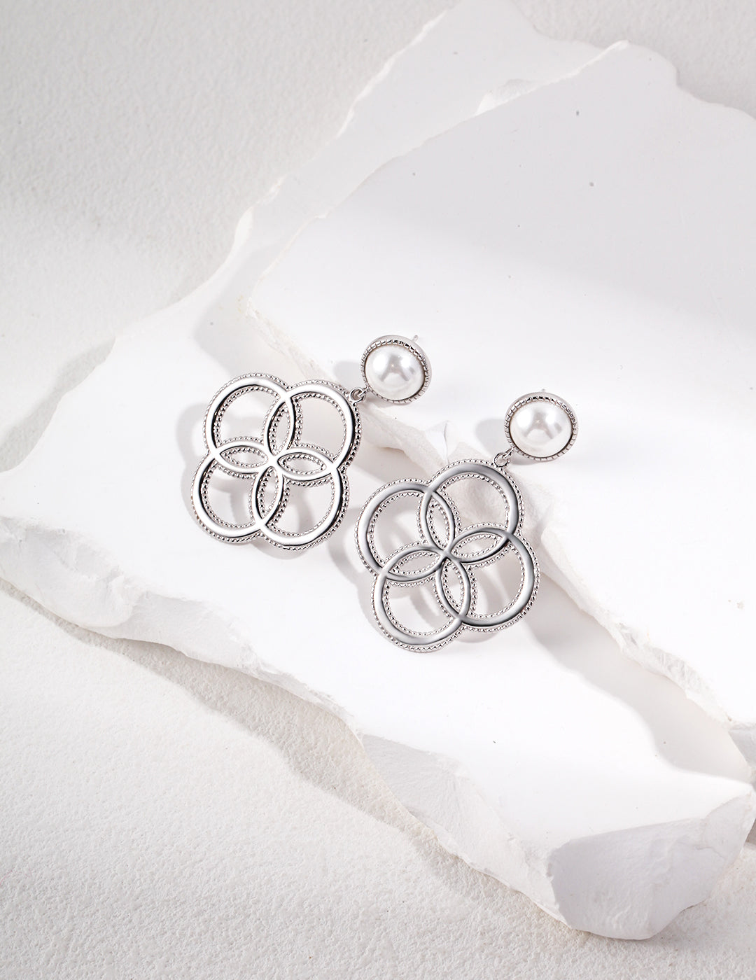 S925 Silver Shell Bead Earrings