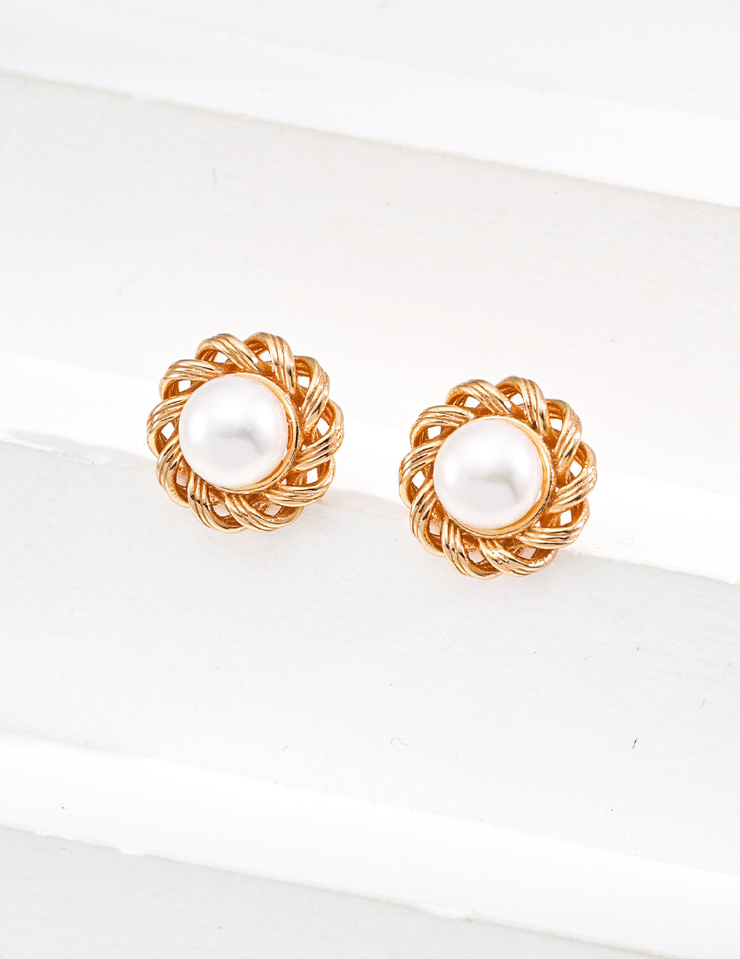 S925 Silver/ Natural pearl earrings