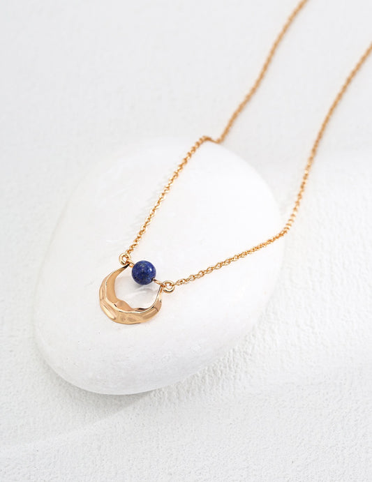 S925 Silver Natural Lapis Lazuli Necklace