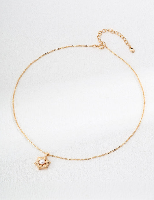 S925 Silver Simple Natural Pearl Necklace
