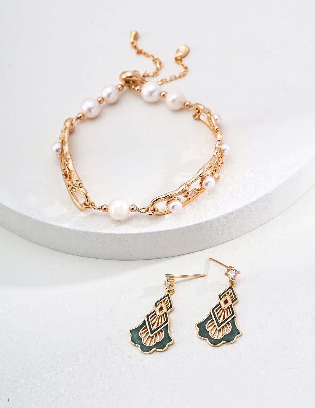 S925 Silver Vintage Drip Glaze Zircon Earrings