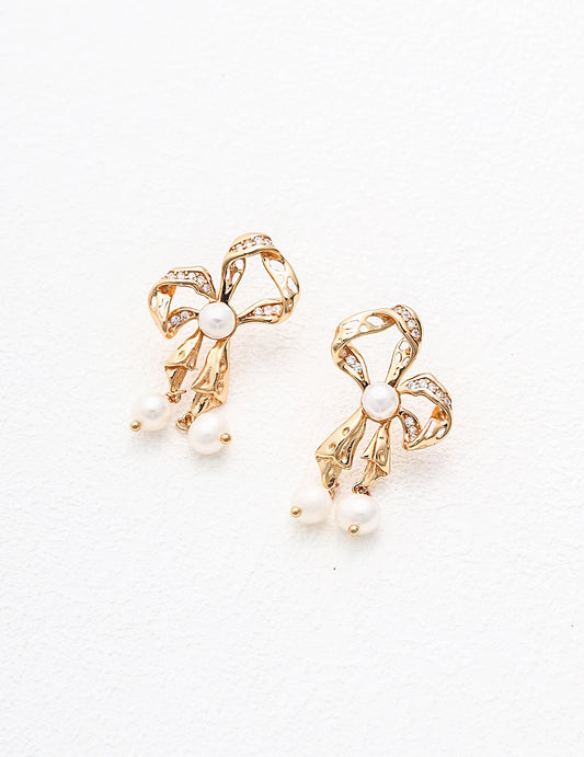 S925 Silver Natural Pearl Earrings