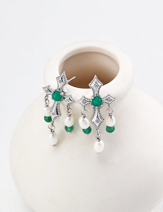 S925 Silver Pearl Earrings