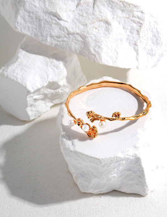 S925 Silver Flower Bracelet (adjustable)