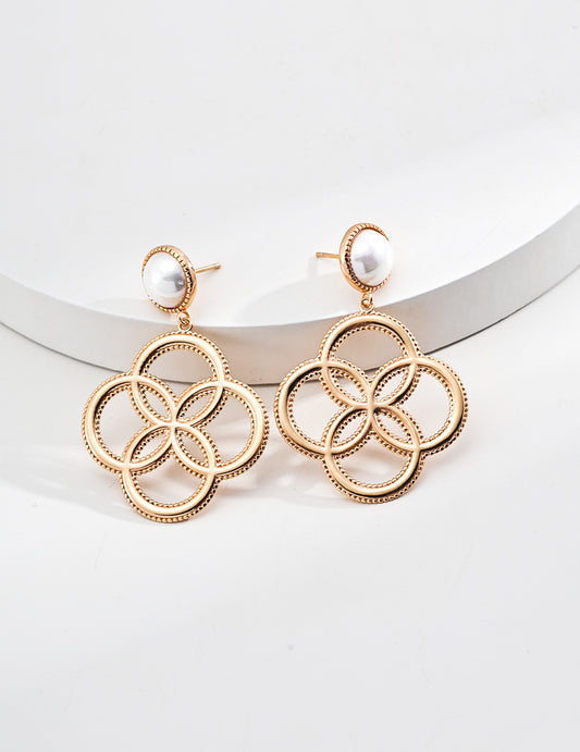 S925 Silver Shell Bead Earrings